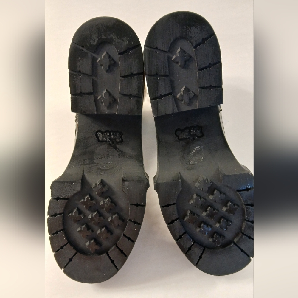 COACH Leighton Shearling Bootie • Black Patent Leather • Size 9.5 B - Picture 12 of 14